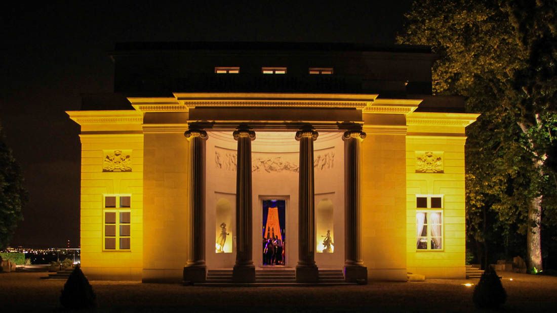 Eclairage soirée au Pavillon de la Comtesse du Barry