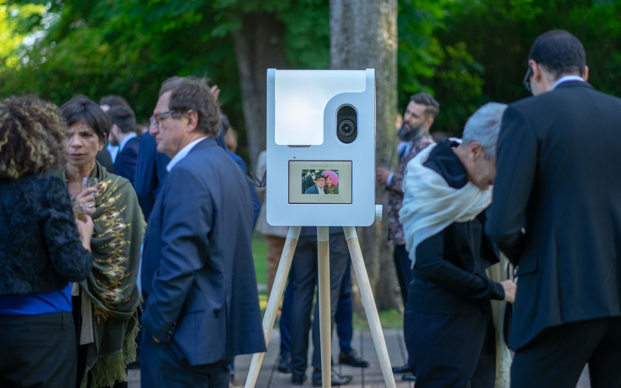 Photobooth dans un cocktail de mariage