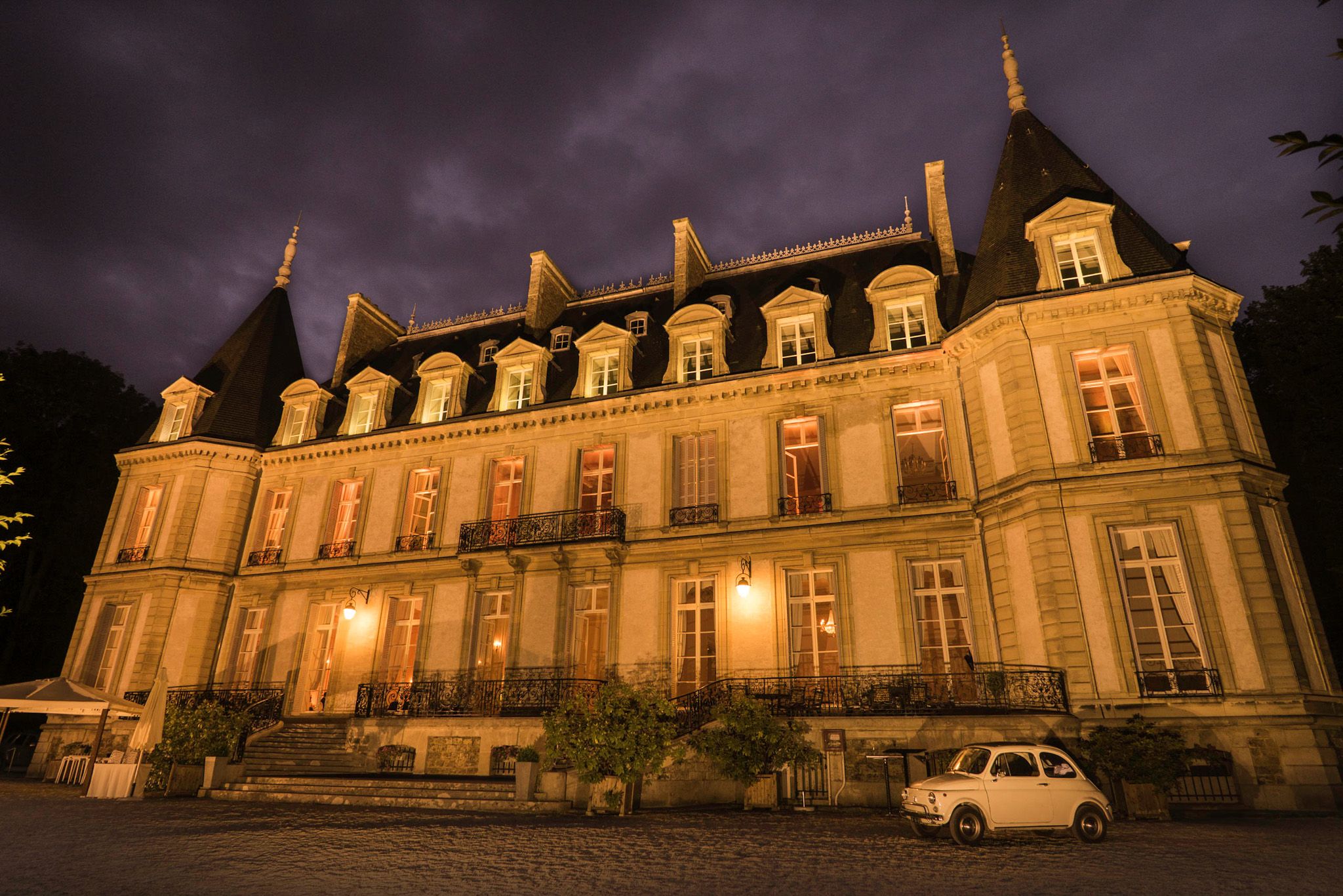 Eclairage façade du Chateau de Santeny