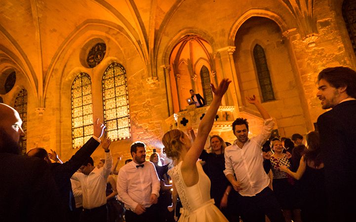 Soirée DJ dans une Abbaye pour un mariage